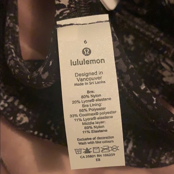 NWT Lululemon Flow-Y Bra in Nulu Size 6 - Picture 3 of 4